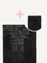 Load image into Gallery viewer, 20" Seamless Off Black Volume Bundle Clip-Ins - 20" (225g)
