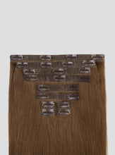 Load image into Gallery viewer, 20" Seamless Chestnut Brown Clip-Ins - 20" (180g)
